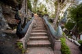 Buddhist Mount Phou Si temple Royalty Free Stock Photo