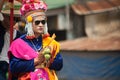 Buddhist Novice in traditional dress in Si Satchanalai Elephant