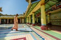 Buddhist nun comes to Soon Oo Ponya Shin Pagoda.