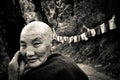 Buddhist nun on Kora walk, McLeod Ganj, India