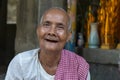 Buddhist nun in temple Royalty Free Stock Photo