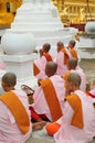 Buddhist nuns Myanmar Royalty Free Stock Photo