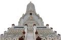 buddhist pagoda encrusted with glazed porcelain tiles & seashell