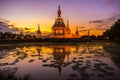 Buddhist Pagoda in twilight