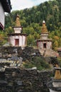 Buddhist pagodas Royalty Free Stock Photo