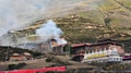 Buddhist pagodas by the road Royalty Free Stock Photo