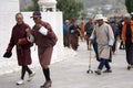 Buddhist pilgrims, Thimphu, Bhutan Royalty Free Stock Photo