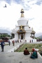 Buddhist pilgrims, Thimphu, Bhutan Royalty Free Stock Photo