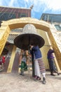 Buddhist prayer drum, Nepal, Kathmandu Royalty Free Stock Photo