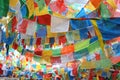 Buddhist prayer flags Royalty Free Stock Photo