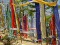 Buddhist Prayer flags Royalty Free Stock Photo
