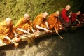 Buddhist prayer procession