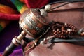 Buddhist prayer wheel Royalty Free Stock Photo