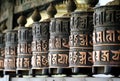 Buddhist prayer wheels