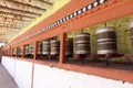 Buddhist prayer wheels