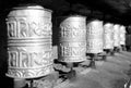 Buddhist prayer wheels Royalty Free Stock Photo