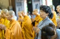 Buddhist praying Buddha in Buddha`s birthday