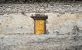 Buddhist praying wall in Nepal village, Landscape in Annapurna circuit,trekking in Nepal Royalty Free Stock Photo