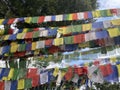 Buddhist payer flags, holli flags : Variations of color and meaning
