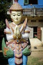 Buddhist religious statue at Wat Svay Andet Pagoda in Cambodia Royalty Free Stock Photo