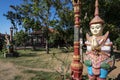 Buddhist religious statue at Wat Svay Andet Pagoda in Cambodia Royalty Free Stock Photo