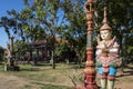 Buddhist religious statue at Wat Svay Andet Pagoda in Cambodia