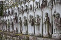 Buddhist religious statues in Akechi Mitsuhide family cemetery in Saikyoji temple in Hieizan, Japan Royalty Free Stock Photo