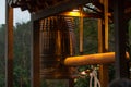 NEW TAIPEI CITY, TAIWAN - JANUARY 27, 2012: Buddhist ringing bell at Guan Dao Guan Ying Temple