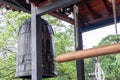 NEW TAIPEI CITY, TAIWAN - JANUARY 27, 2012: Buddhist ringing bell at Guan Dao Guan Ying Temple