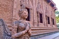 Buddhist Sculptures Carved from Laterite Stone at Wat Nong Pling
