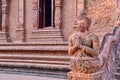 Buddhist Sculptures Carved from Laterite Stone at Wat Nong Pling