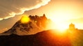 Buddhist shrine in mountains Royalty Free Stock Photo