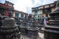 Buddhist Shrine Swayambhunath Stupa. Nepal Royalty Free Stock Photo