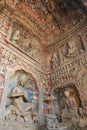 buddhist site (yungang caves) closed to datong (china) Royalty Free Stock Photo