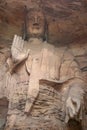buddhist site (yungang caves) closed to datong (china) Royalty Free Stock Photo