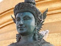 Buddhist Statue Head Close-Up From Golden Mountain (Wat Saket) in Bangkok - Thailand