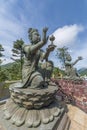 Buddhist statue in Chinese temple, Hong Kong