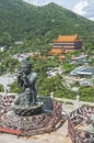 Chinese Temple in Hong Kong city, China