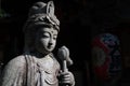 Buddhist statue in a temple in Tokyo, Japan. Royalty Free Stock Photo