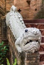 Buddhist Statues of animals in temple thailand (Mom) Royalty Free Stock Photo