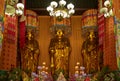 Buddhist statues in Zhanshan temple, Qingdao. Royalty Free Stock Photo