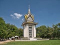 The Buddhist stupa at the Choeung Ek memorial to those that were executed by the Khmer Rouge in the late 1970s - near Phnom Penh Royalty Free Stock Photo