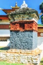 A Buddhist Stupa Darchor style near the Punakha Dzong, Punakha, Bhutan Royalty Free Stock Photo