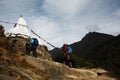 Buddhist stupa, Everest region Nepal