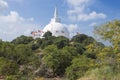Buddhist stupa Maha Seya Dagoba on a sunny day. Mihintale