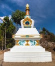 Buddhist stupa, monastery or gompa in Kharikhola Nepal