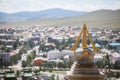 Buddhist stupa in Mongolia Royalty Free Stock Photo