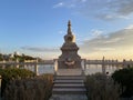 Buddhist stupa in Salir, Algarve, south of Portugal