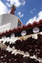 A Buddhist Stupa in the Old Town of Leh, Ladakh Royalty Free Stock Photo