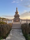 Buddhist stupa in Salir, Algarve, south of Portugal